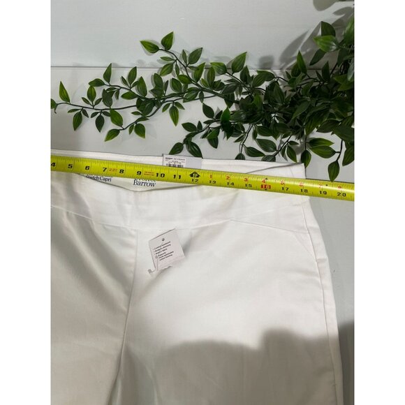 Croft & Barrow Womens Mid Rise Regular Capris White 16 - Picture 9 of 12